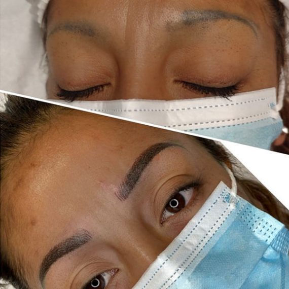 antes y despues del microblading 4