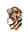 tatuaje chica tigre
