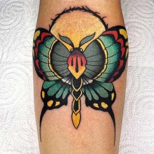 tatuajes mariposas neotradicionales en Zaragoza