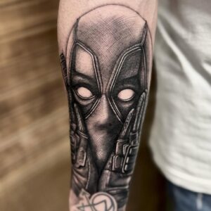 Tatuajes de Marvel en Zaragoza Tatuajes Marvel Zaragoza Deadpool