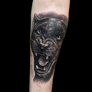tatuajes en el brazo en zaragoza pantera