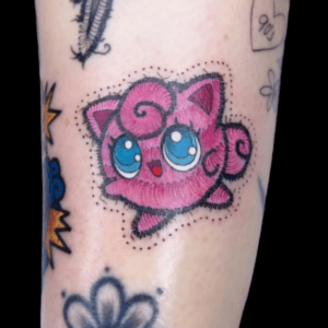 tatuaje cartoon pokemon jigglypuff