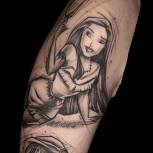 tatuaje cartoon princesas disney