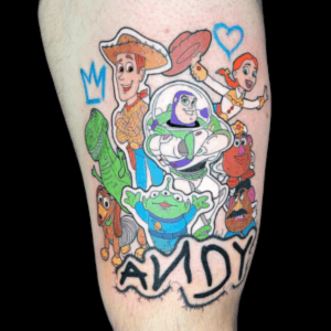 Tatuajes de dibujos animados en Zaragoza tatuaje cartoon toy story