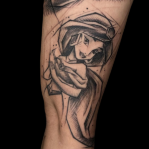 tatuaje dibujo sketch jasmine disney